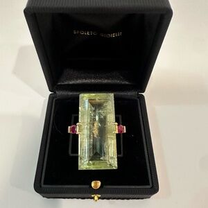Spoleto Gioielli Ruby and Prasiolite Ring
